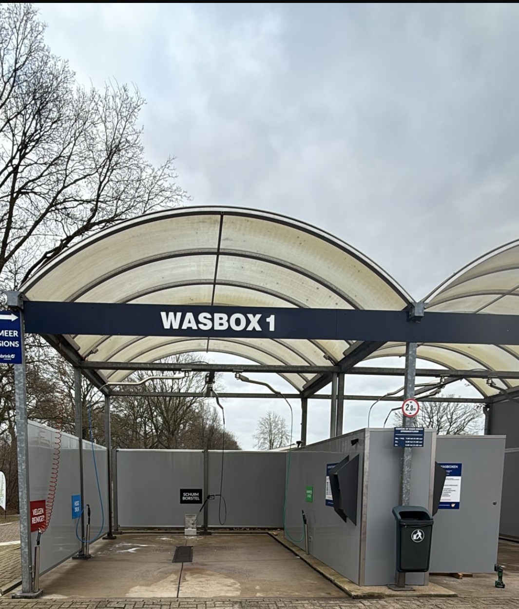Professionele self-service wasbox